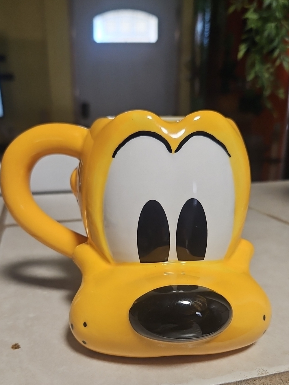 Disney Yellow Pluto Character Ceramic Mug